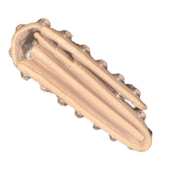 PRADA Saffiano Studded Borchi Contential Wallet - Picture 4 of 11